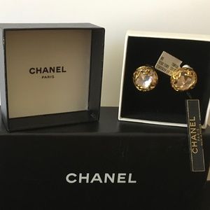 CHANEL Jewelry - Vintage 1995 CHANEL CC Logo & Crystal Earrings CHANEL Jewelry - Vintage 1995 CHANEL CC Logo & Crystal Earrings